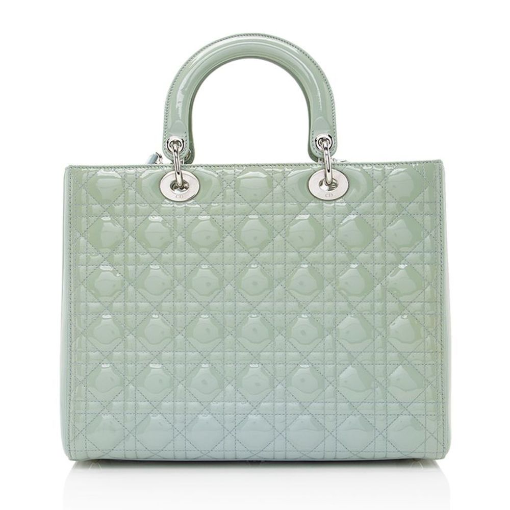 Dior Patent Leather Lady Dior Large Tote - Picture 3 of 13